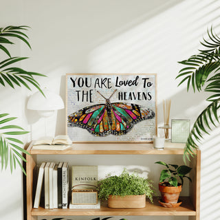 You Are Loved Butterfly Art Print