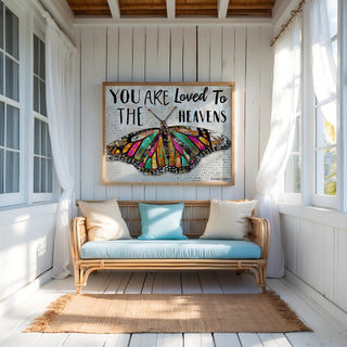 You Are Loved Butterfly Art Print