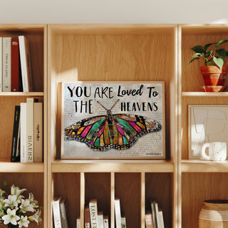 You Are Loved Butterfly Art Print
