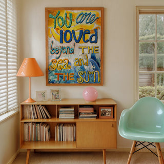 You Are Loved Art Print - Sea And Sun Coastal Beach Art