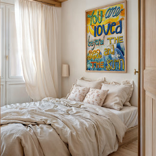 You Are Loved Art Print - Sea And Sun Coastal Beach Art
