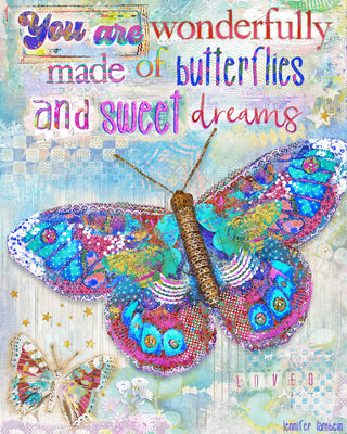 Wonderfully Made Butterfly Art Print