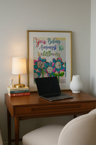 You Belong Wildflowers Art Print