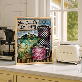 You Can Coffee Art Print