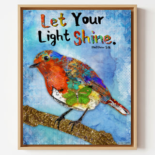 Your Light Bird Art Print - Boho Butterfly - Inspirational Quote