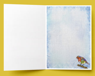 Your Light Bird Greeting Card - Inspirational Quote Art Notecard