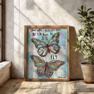 Your Wings Butterflies Art Print