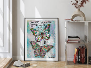 Your Wings Butterflies Art Print